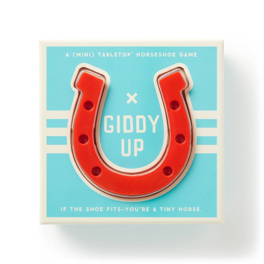 Giddy Up Mini Tabletop/Indoor Horseshoe Game - NWT